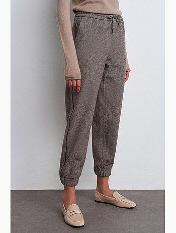 Pantalon jogger femme à taille élastique dilvin