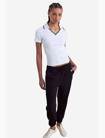 Pantalon jogger femme à taille élastique dilvin
