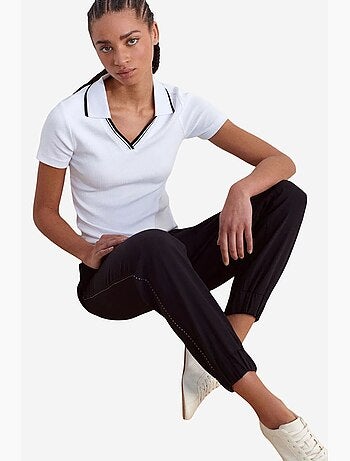 Pantalon jogger femme à taille élastique dilvin