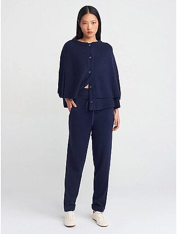 Pantalon jogger femme en maille lurex dilvin