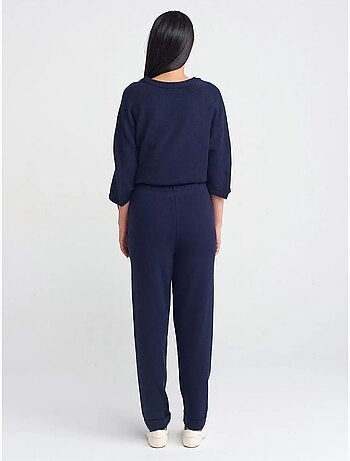 Pantalon jogger femme en maille lurex dilvin