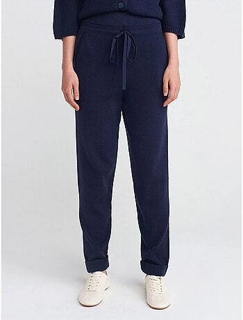 Pantalon jogger femme en maille lurex dilvin
