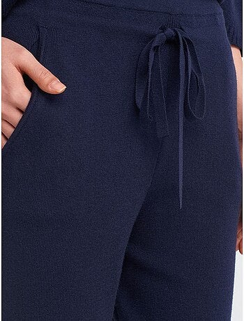 Pantalon jogger femme en maille lurex dilvin