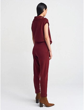 Pantalon jogger femme en maille lurex dilvin