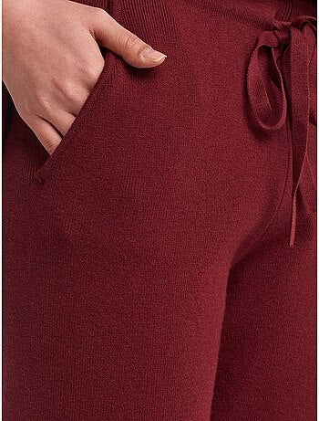 Pantalon jogger femme en maille lurex dilvin