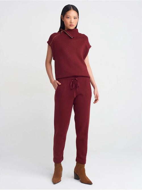 Pantalon Jogger Femme En Maille Lurex - Kiabi