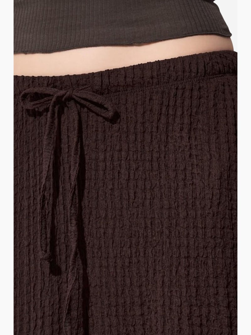 Pantalon jogger femme en tissu tissé busem Marron chocolat - Kiabi