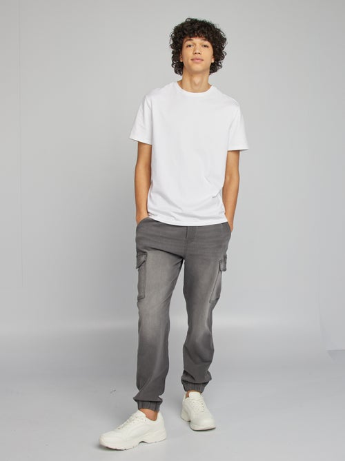 Pantalon jogger multipoches - Kiabi