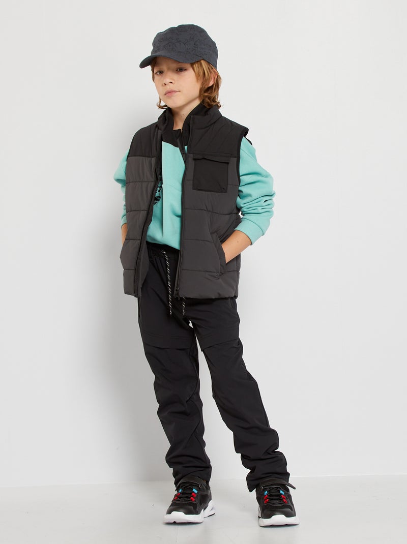 Pantalon jogger noir - Kiabi