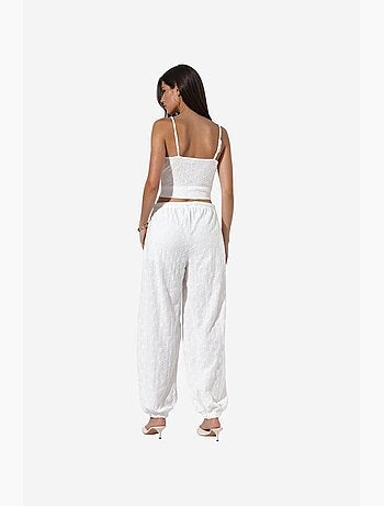 Pantalon jogger tissé texturé busem