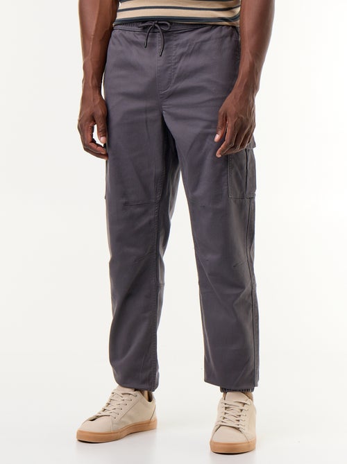 Pantalon joggerpant multipoches - Kiabi