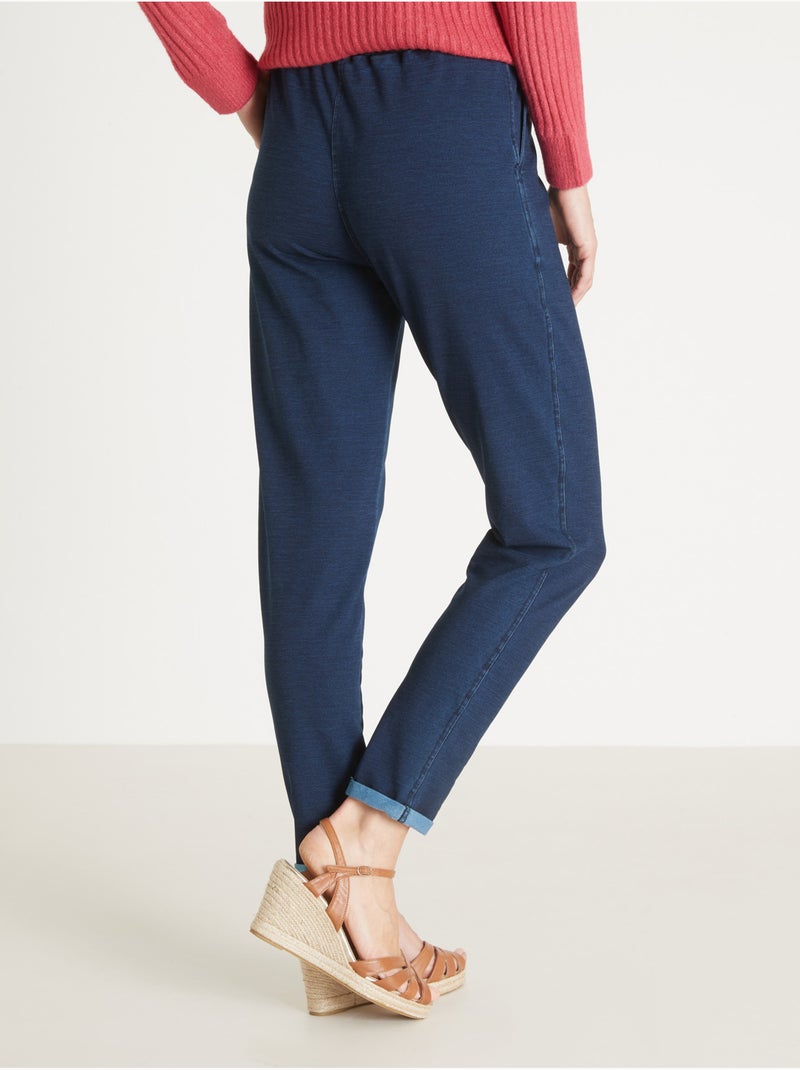 Pantalon jogging 7/8ème - DAXON Bleu denim - Kiabi