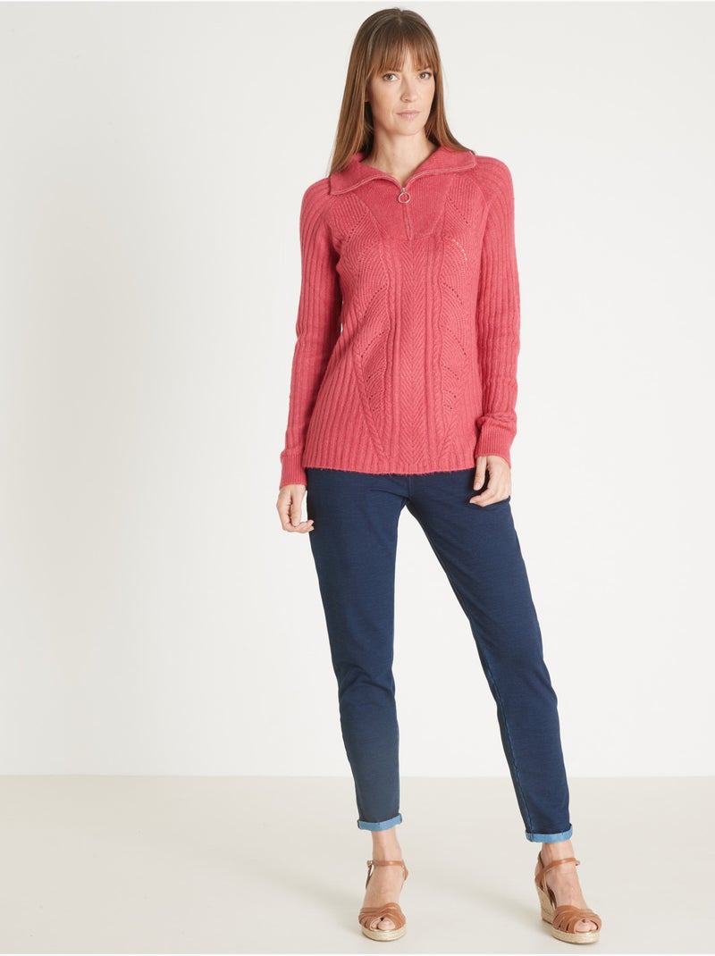 Pantalon jogging 7/8ème - DAXON Bleu denim - Kiabi