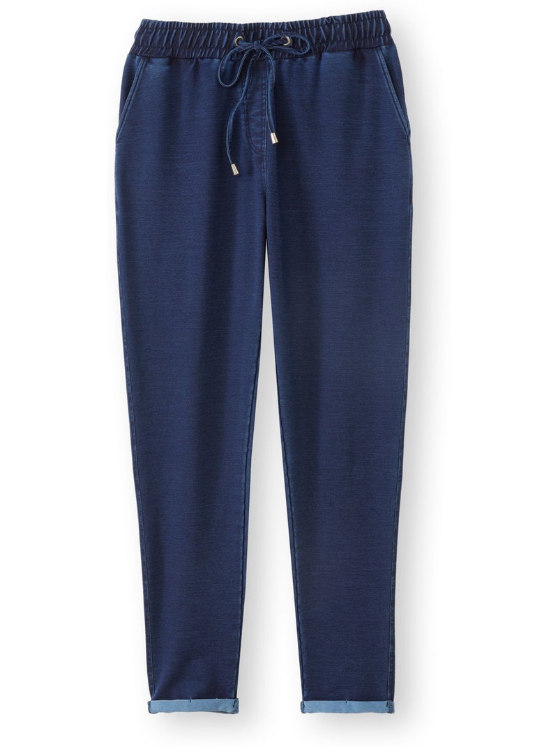 Pantalon jogging 7/8ème - DAXON Bleu denim - Kiabi
