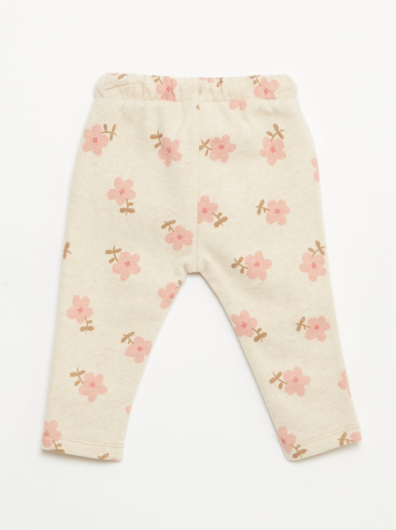 Pantalon jogging à motif Beige - Kiabi