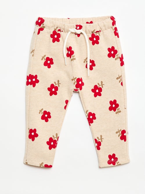 Pantalon jogging à motif - Kiabi