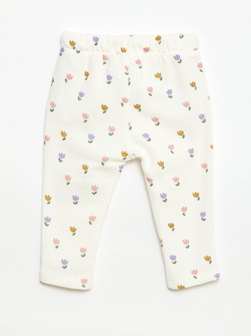 Pantalon jogging à motif - Kiabi