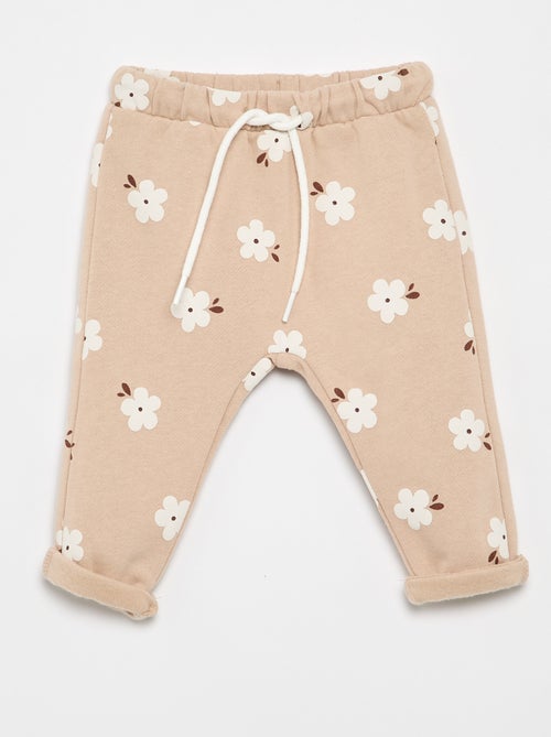 Pantalon jogging à motif - Kiabi