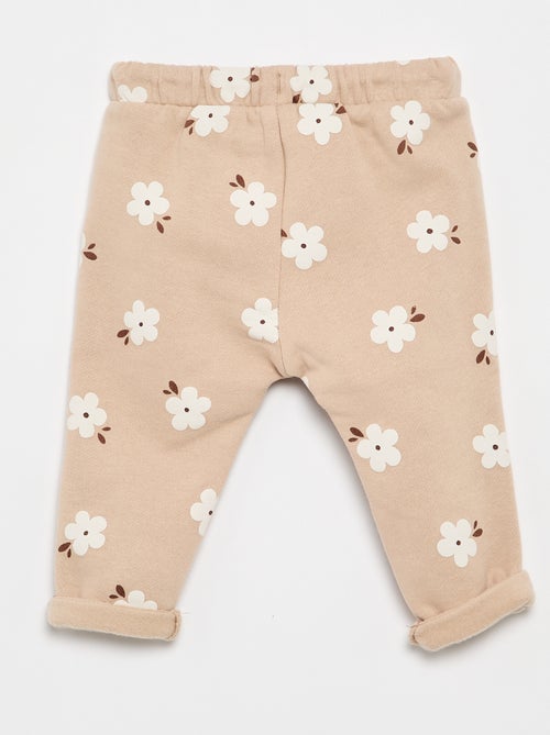 Pantalon jogging à motif - Kiabi