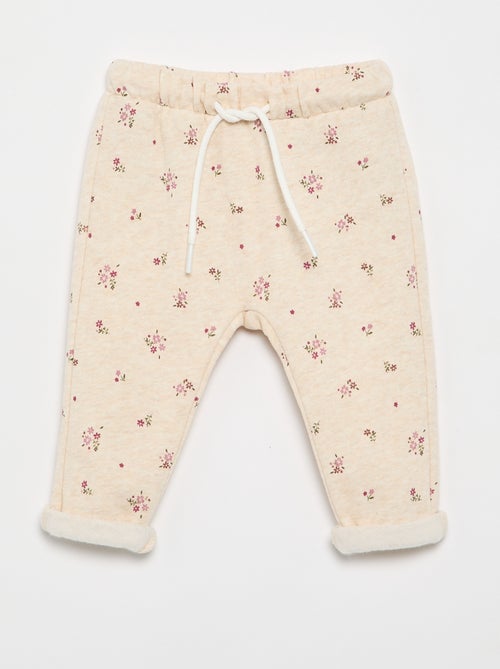 Pantalon jogging à motif - Kiabi