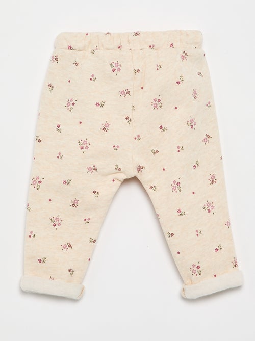 Pantalon jogging à motif - Kiabi