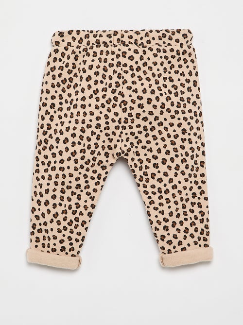 Pantalon jogging à motif - Kiabi
