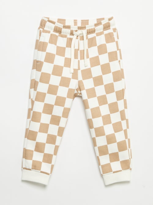 Pantalon jogging à motif - Kiabi