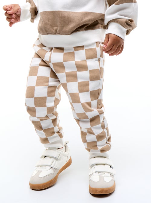 Pantalon jogging à motif - Kiabi