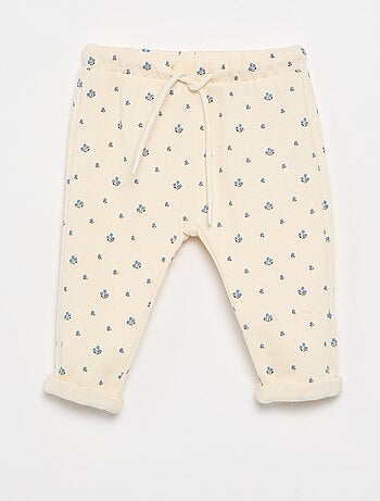 Pantalon jogging à motif