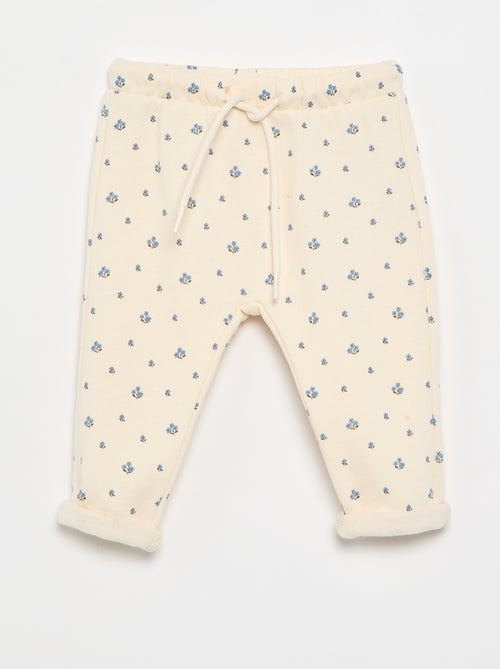 Pantalon jogging à motif - Kiabi