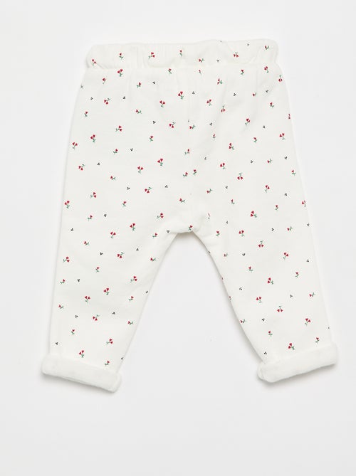 Pantalon jogging à motif - Kiabi