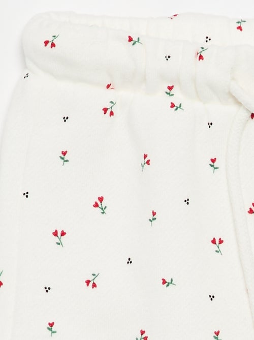 Pantalon jogging à motif - Kiabi