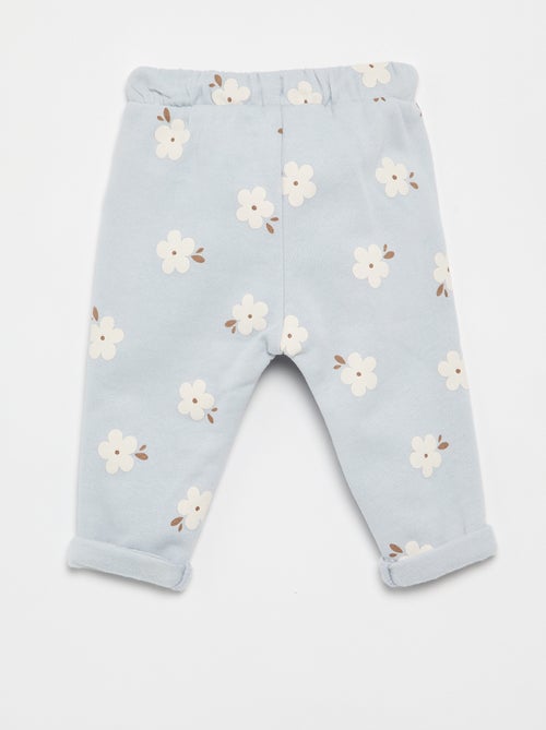 Pantalon jogging à motif - Kiabi