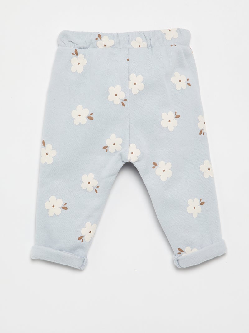 Pantalon jogging à motif Bleu - Kiabi