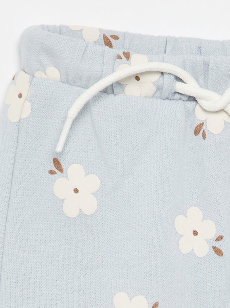 Pantalon jogging à motif Bleu - Kiabi