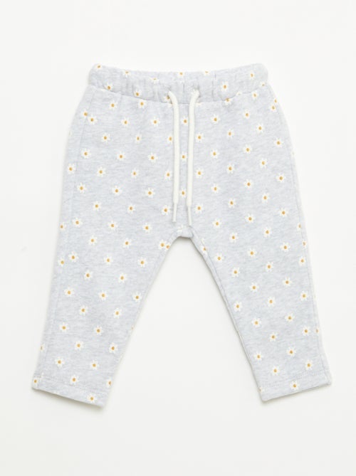 Pantalon jogging à motif - Kiabi