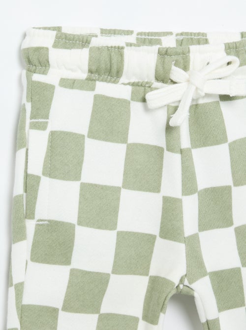 Pantalon jogging à motif - Kiabi