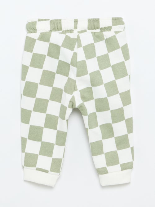 Pantalon jogging à motif - Kiabi