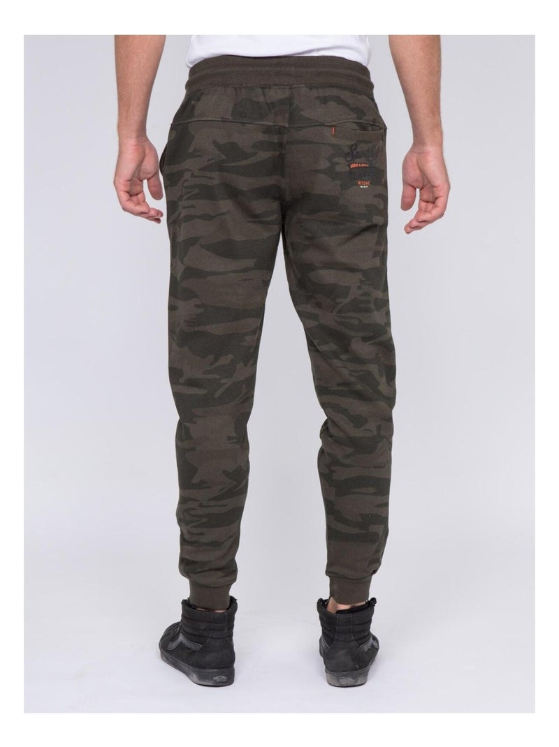 Pantalon jogging army VARES Kaki - Kiabi