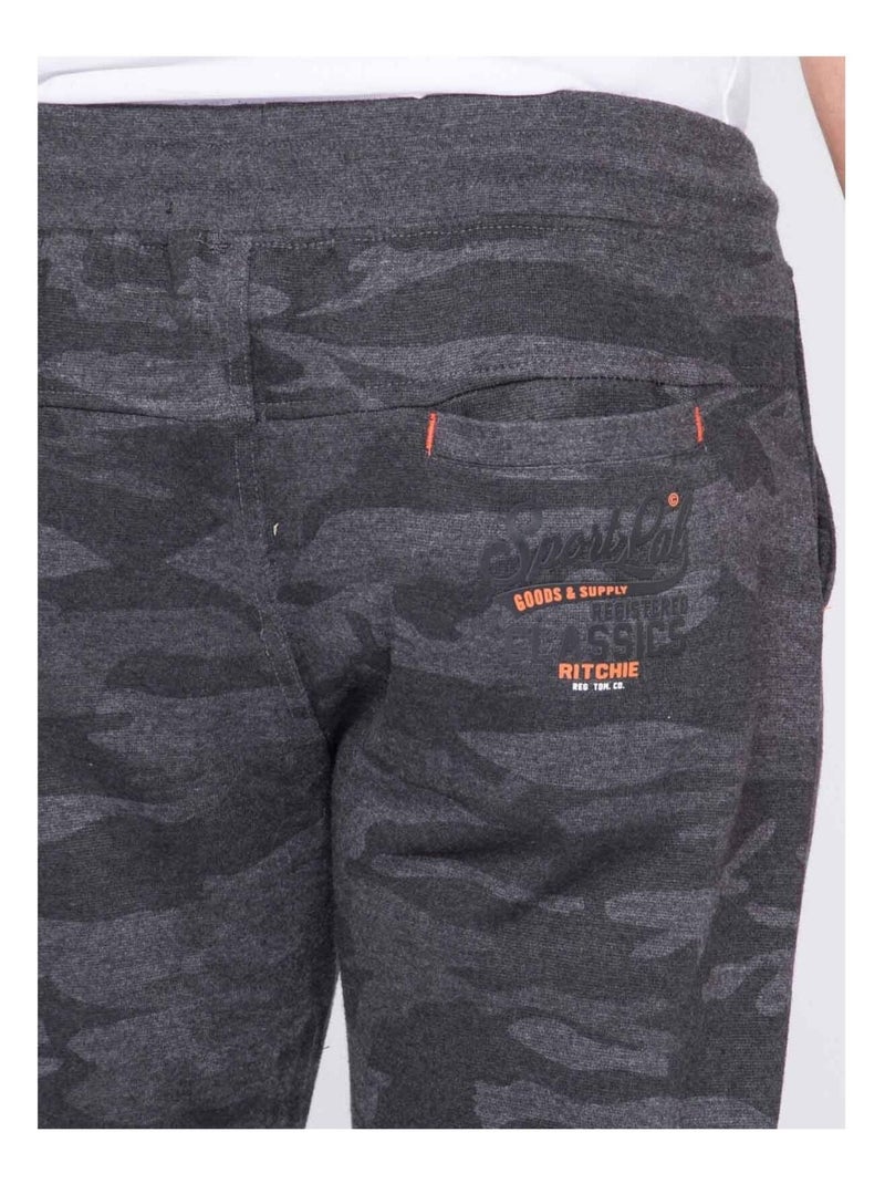 Pantalon jogging army VARES Noir - Kiabi
