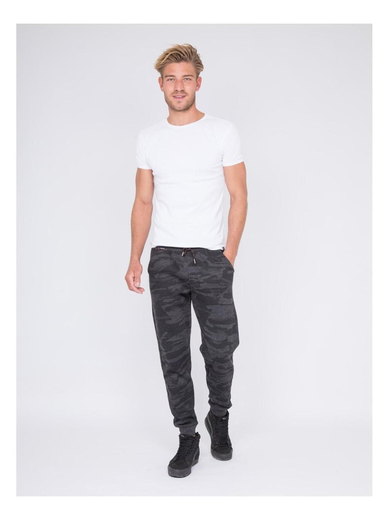 Pantalon jogging army VARES Noir - Kiabi