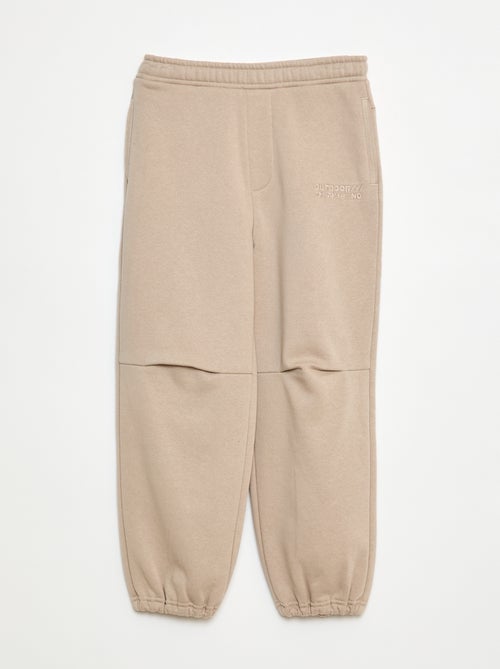 Pantalon jogging avec inscription brodée - Kiabi