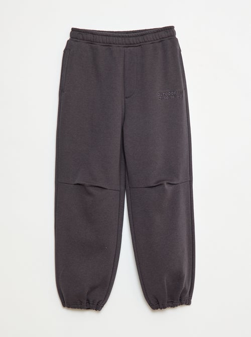 Pantalon jogging avec inscription brodée - Kiabi