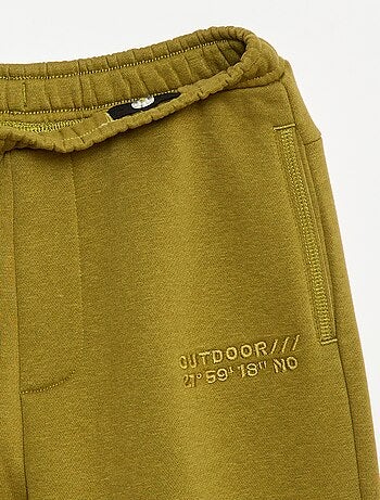 Pantalon jogging avec inscription brodée