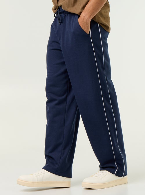 Pantalon jogging avec liserés - Kiabi