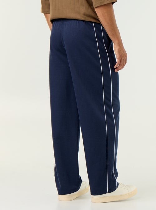 Pantalon jogging avec liserés - Kiabi