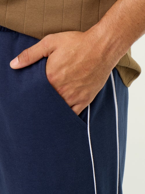 Pantalon jogging avec liserés - Kiabi
