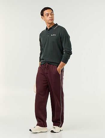 Pantalon jogging avec liserés