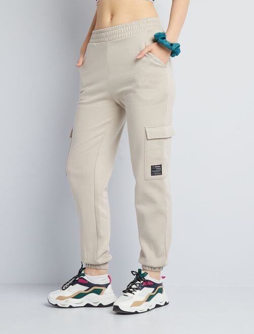 Pantalon de jogging avec boutons - écru - Kiabi - 15.00€