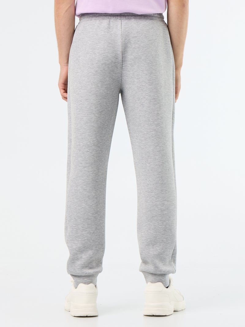 Pantalon jogging avec poches zippées Gris - Kiabi